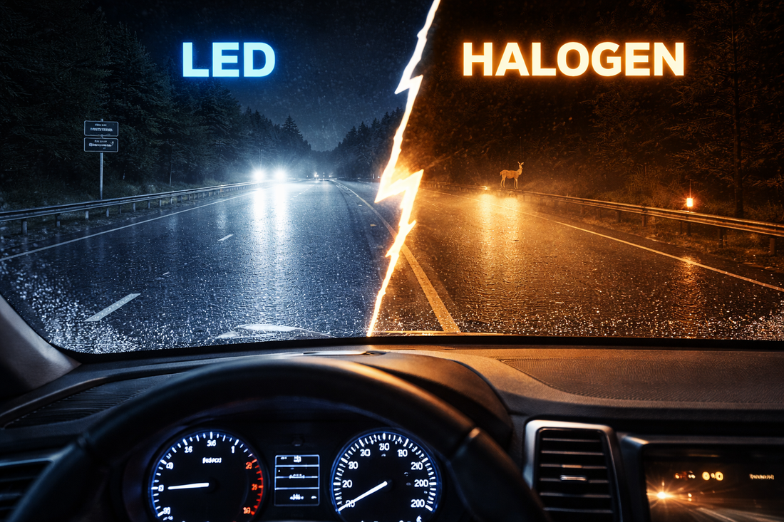 LED vs Halogen Light